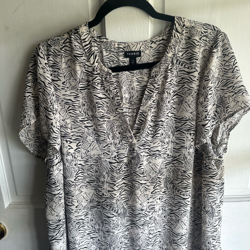 Torrid Tiger Print Black and White